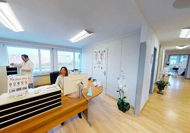 Virtueller Rundgang durch die Innenräume der Akupunktur Klinik Yin Yang Medi Langenthal